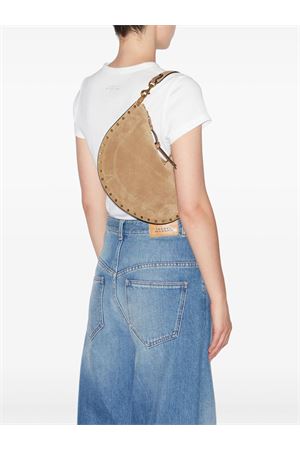 Borsa Oskan Soft Zip In Pelle Di Vitello Scamosciata ISABEL MARANT | BF0066FAB2C03M50TA